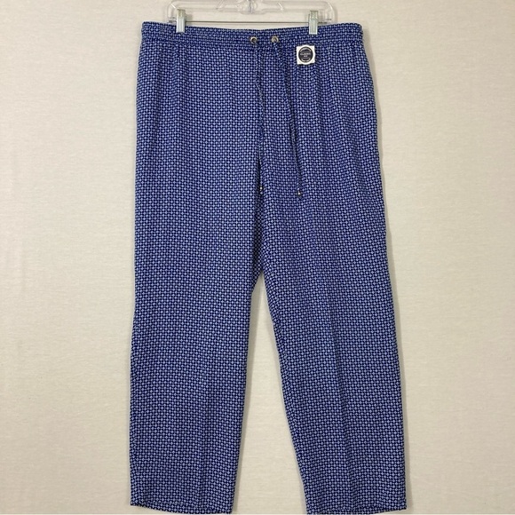 New Charter Club Blue Straight Leg Ultra Soft Comfy Pull-on Pants 1X - Picture 1 of 8